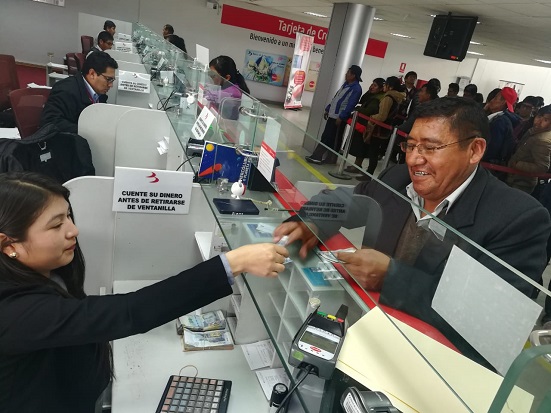 Banco de la Nación inicia mañana pago a pensionistas de la Ley 19990