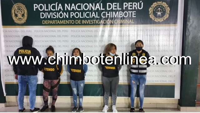 Caen tres mujeres de banda “Las Tarjeteras de Chimbote”, cabecilla y otras más fugaron