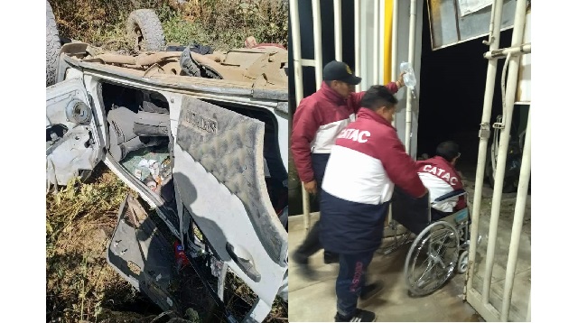 Músicos de la banda Santa Cecilia de Catac sufren grave accidente en Huancavelica