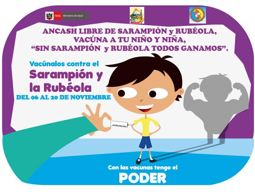 Áncash: Dirección Regional de Salud “barrido nacional” contra Sarampión y Rubéola