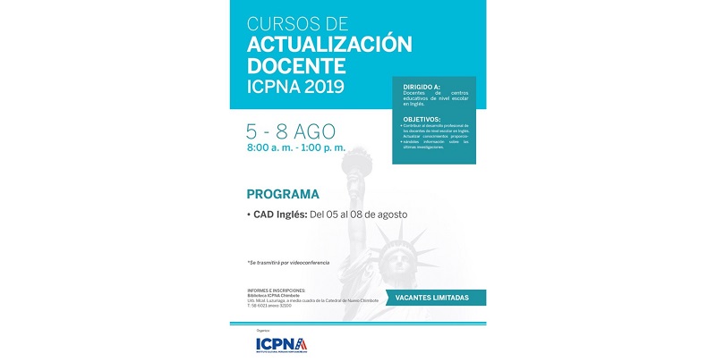 Curso de actualización Inglés para docentes realizará el  ICPNA en varias sedes