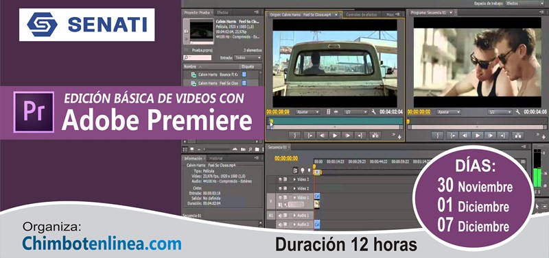 Taller de edición básica de videos ofrecerá Senati y Chimbote en Línea