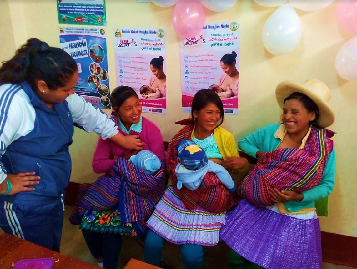  Pamparomás: madres de Pisha participaron en concurso sobre lactancia materna