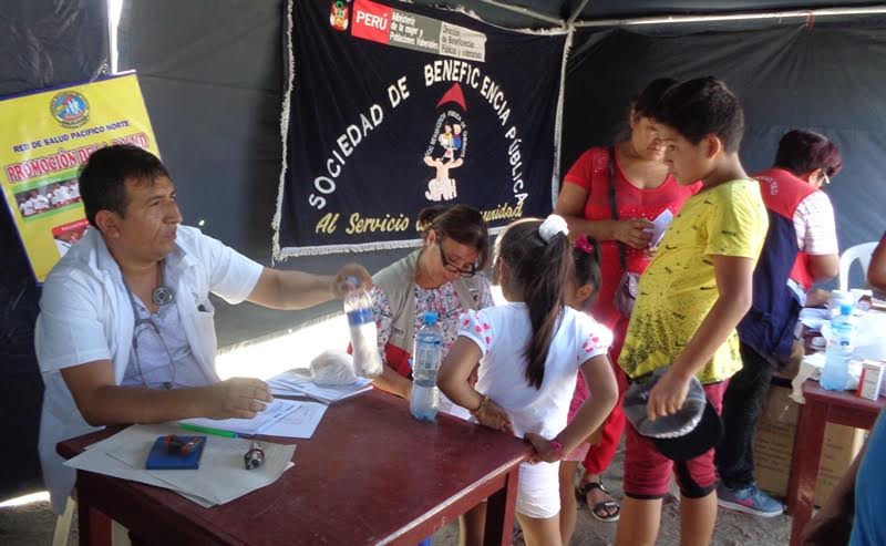 Campaña médica en La Esperanza Baja realizaron instituciones de apoyo social