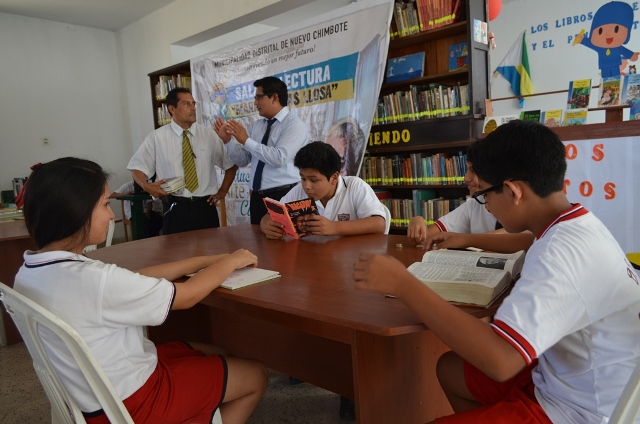 Biblioteca Municipal de Nuevo Chimbote ahora con sala de estudios