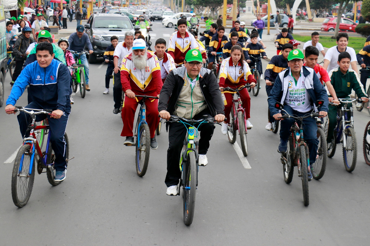 Corte del Santa realizó la II Bicicleteada Judicial por Semana de la Ecoeficiencia