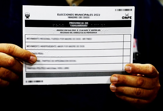Onpe facilitará más de 22 mil plantillas “Braille” para elecciones de octubre  