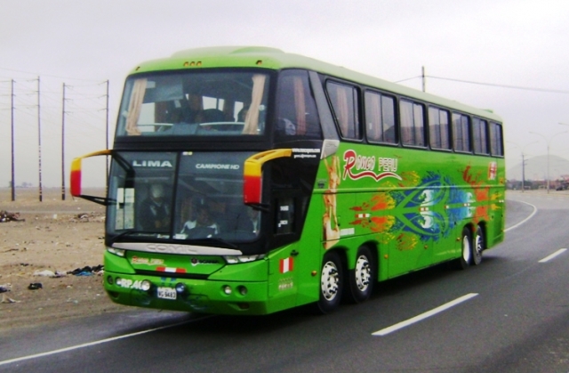 Roban encomiendas de buses en pleno movimiento en la "Panamericana Norte"