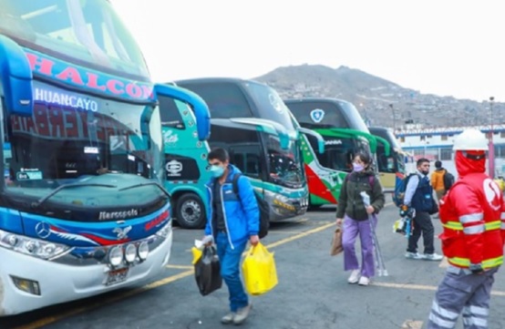 Uso de mascarilla en transporte interprovincial sigue siendo obligatorio 