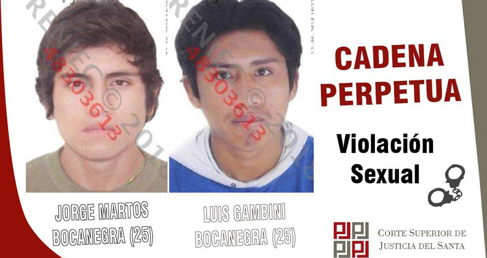 Chimbote: confirman cadena perpetua para sujetos que ultrajaron a dos niñas 