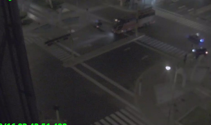 Cámara de vigilancia del municipio captó accidente de tránsito en avenida Gálvez