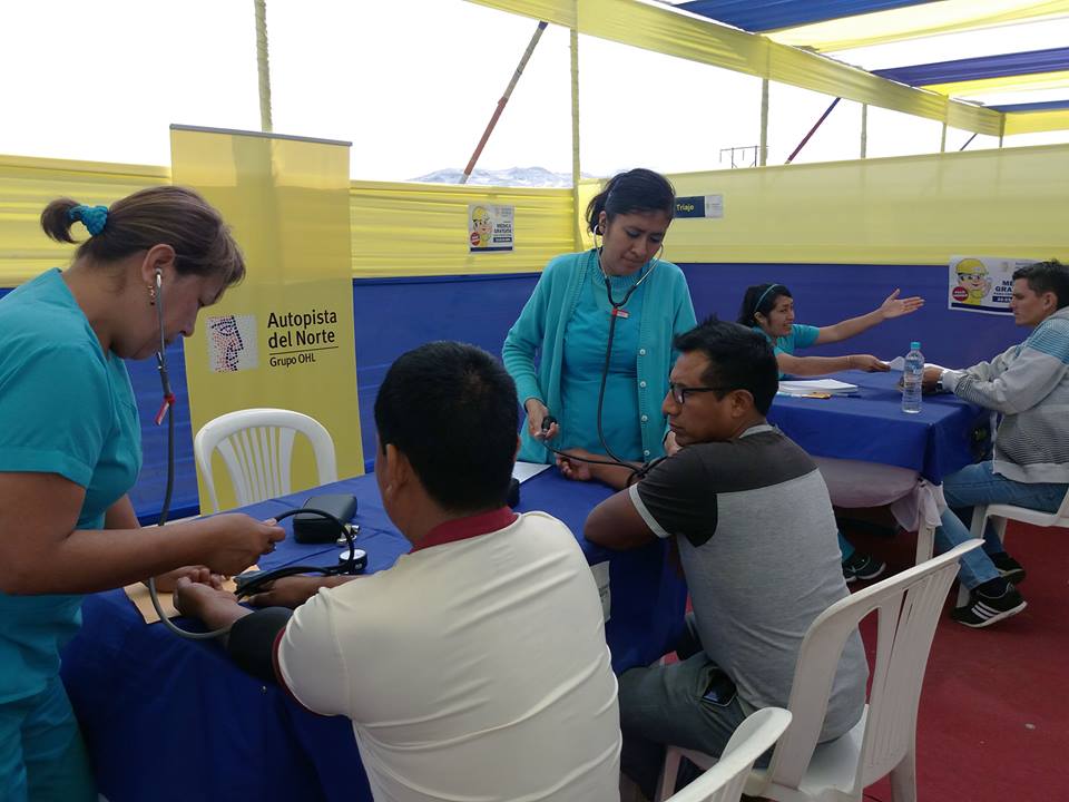 Chimbote: transportistas de la Panamericana Norte recibieron atención médica gratuita