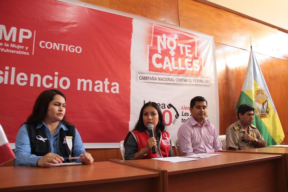 Nuevo Chimbote: inician campaña por Día de la No violencia contra la Mujer