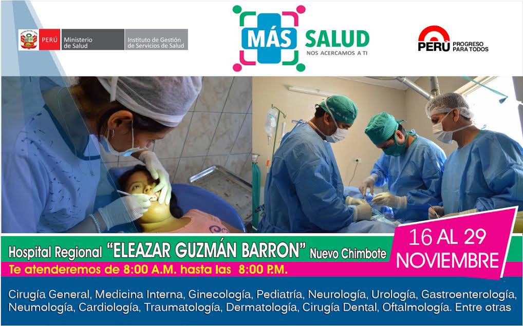 Nuevo Chimbote: realizarán campaña de atención médica especializada en hospital regional