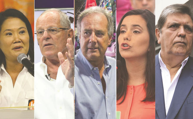 Según CPI, Fujimori va con 34.6 %, PPK 15 %, Barnechea 11.3 % y Mendoza 10.9 %