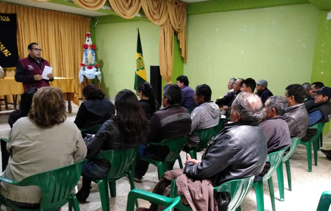 Corte del Santa capacita a ronderos y jueces de paz de la provincia de Pallasca