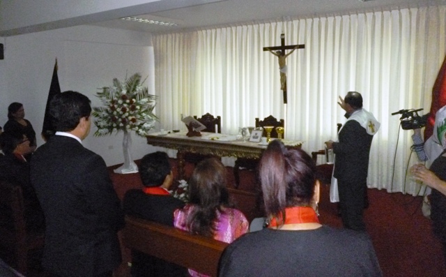 Se inauguró capilla en Palacio Judicial de Chimbote