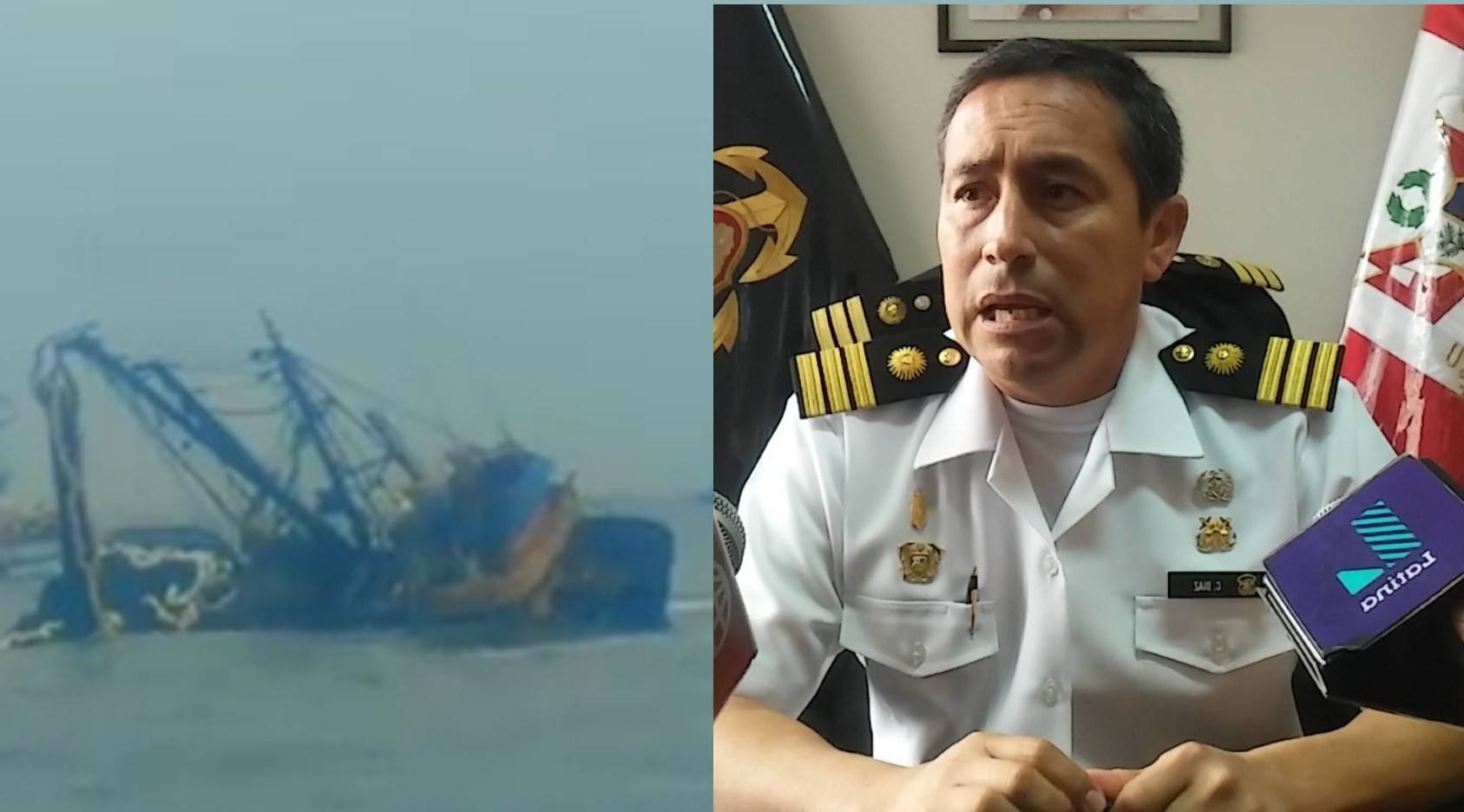 Catorce pescadores salvan de morir tras el naufragio de embarcación a 32 millas de Chimbote