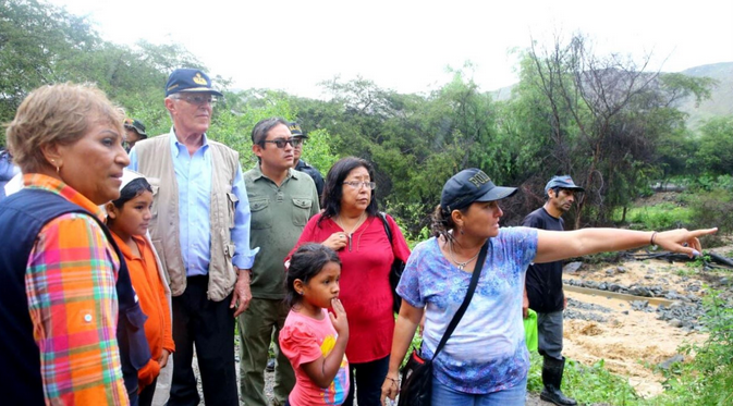 Ministra Pérez Tello coordina asistencia y entrega de ayuda en Huarmey