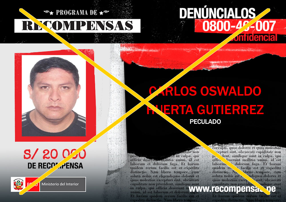 Áncash :capturan a exfuncionario regional incluido en programa de recompensas  