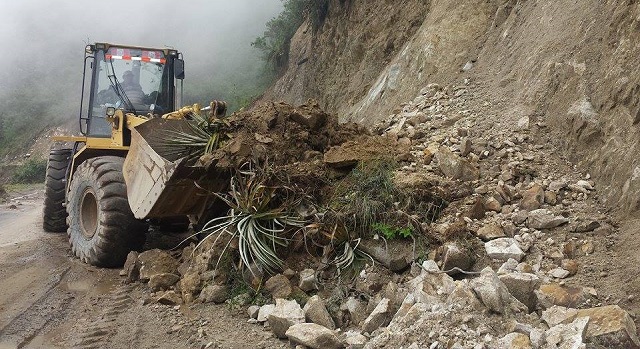 Áncash: Derrumbes aíslan cinco distritos en la provincia de Pallasca y alcalde pide apoyo de maquinaria