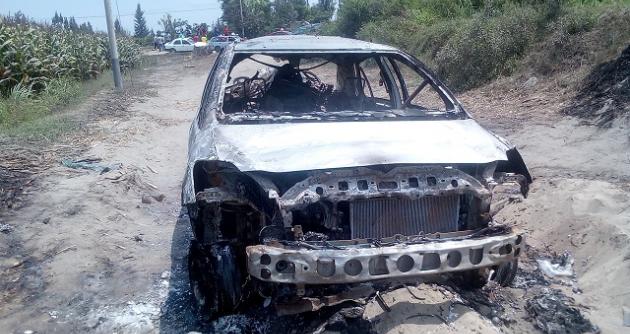 Roban vehículo y le prenden fuego en Nuevo Chimbote, dueño habría sido víctima de extorsión