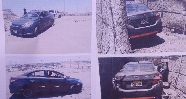 Hallan carro robado en Nuevo Chimbote, estaba escondido en Villa del Ingeniero y tapado con esteras