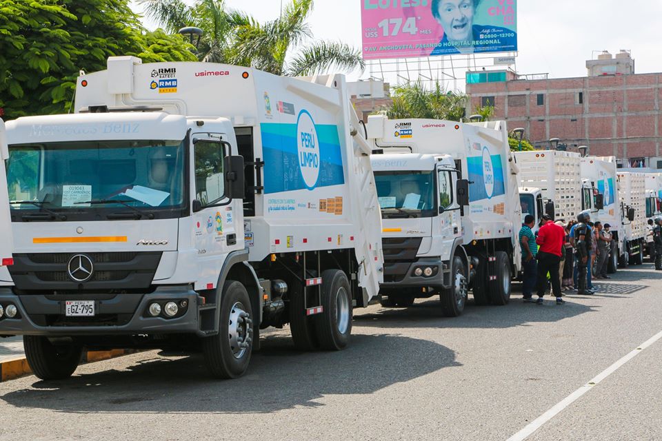 Llegó maquinaria a Nuevo Chimbote como parte de proyecto de relleno sanitario