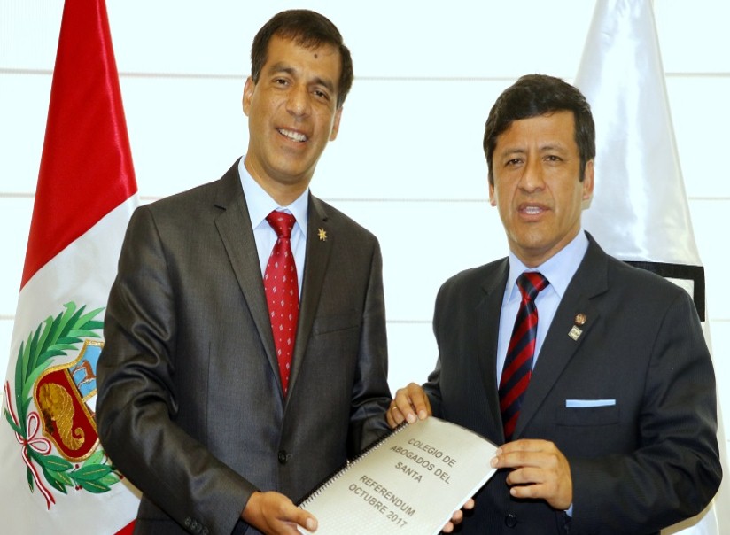 Resultados del Referendo en el Distrito Judicial y Fiscal del Santa fue entregado al CNM