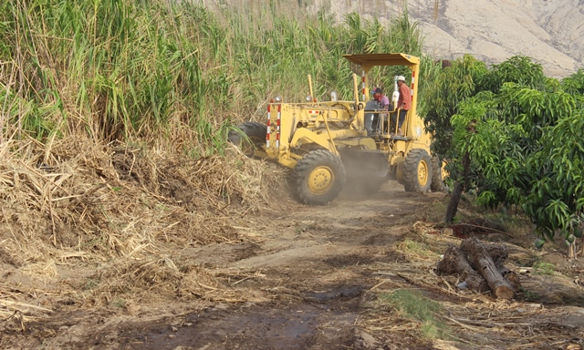 Realizan mejoras en vías de acceso a zonas rurales de Casma