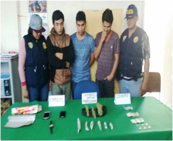 Agentes del Grupo Terna intervienen a 3 sujetos por presunto tráfico de drogas en Nuevo Chimbote