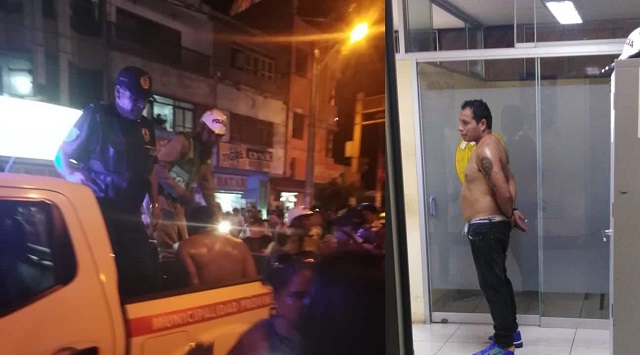 Cayó ratero “Pinocho” cuando robaba el teléfono celular a una menor de edad en el centro de Chimbote