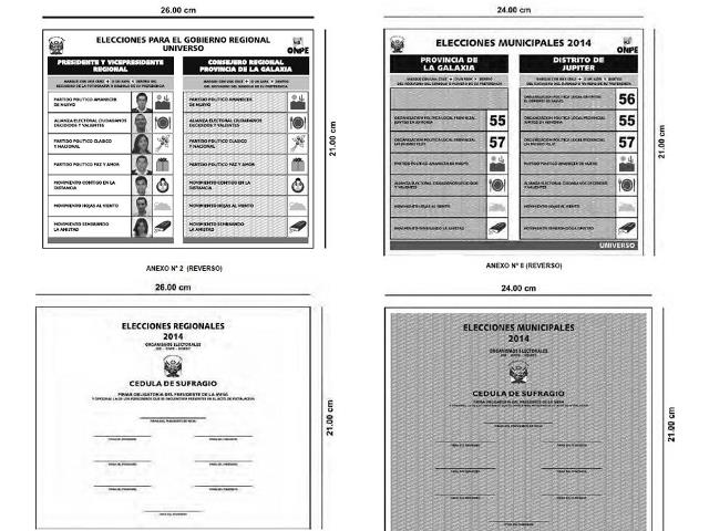 ONPE presentó nueve diseños base para comicios electorales