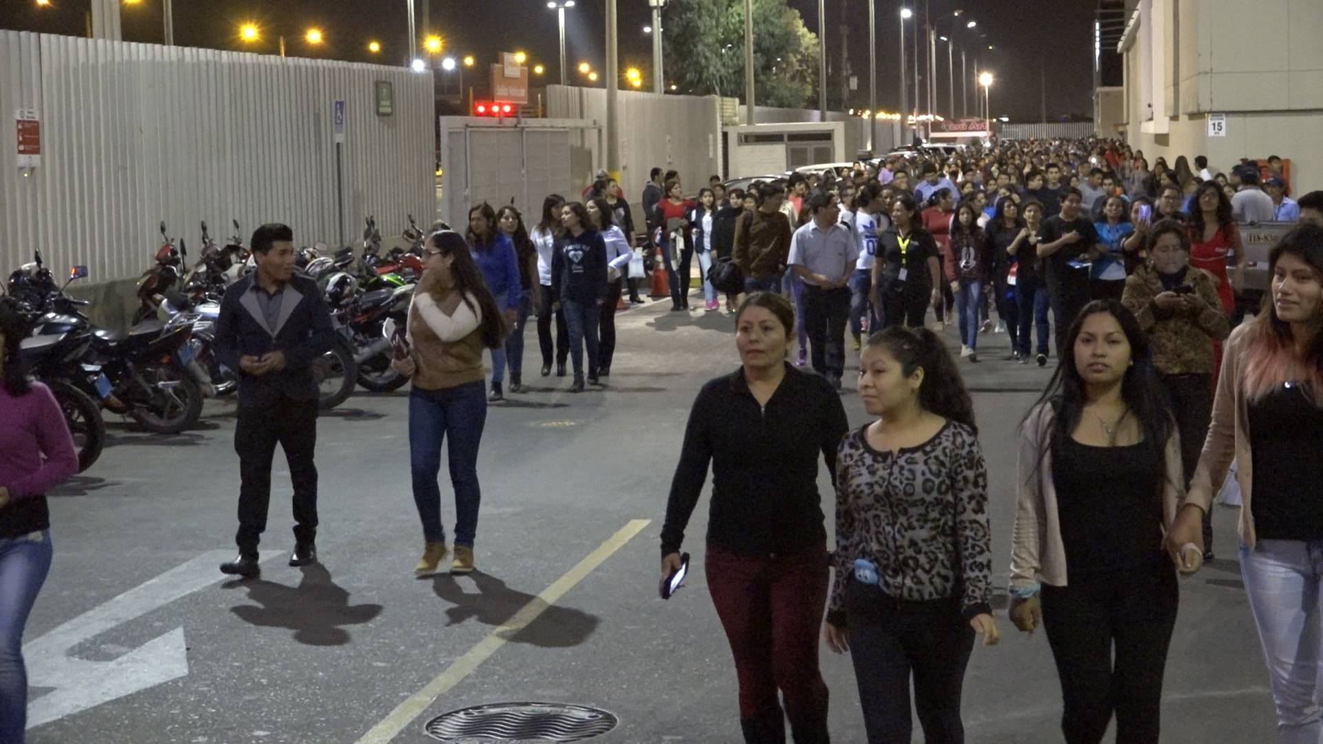 Chimbote: masiva participación tuvo simulacro nocturno de sismo y tsunami 