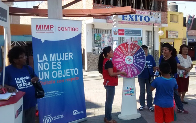 Nuevo Chimbote: CEM realiza campaña para prevenir violencia contra la mujer