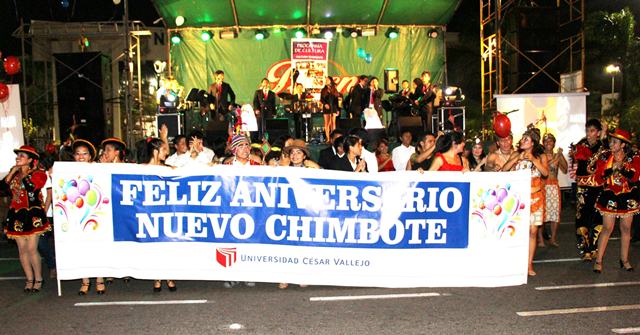 UCV Chimbote mostró su arte en verbena por aniversario de Nuevo Chimbote