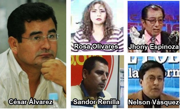 Chimbote: ordenan impedimento de salida del país contra César Álvarez y 4 conductores de televisión