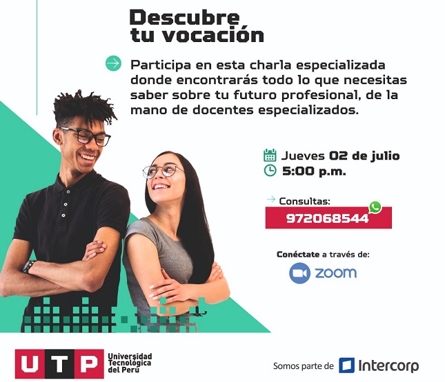 UTP ofrece espacio virtual para orientación vocacional en Chimbote