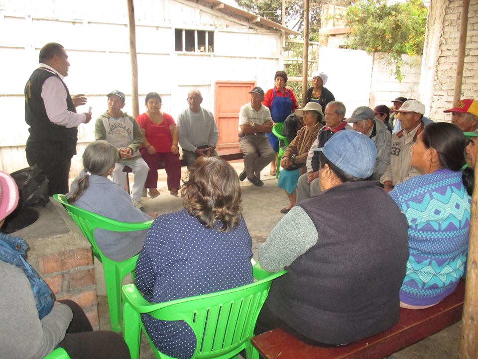 Municipalidad del Santa brinda charlas de seguridad a ancianos del vaso de leche 