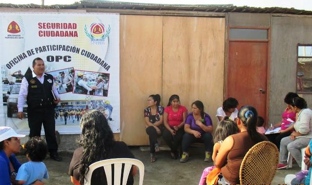 Chimbote: "Fraternidad" y "Ciudad de la Paz" fueron capacitados en seguridad ciudadana