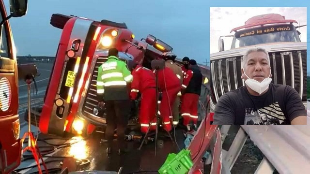 Chofer chimbotano perdió la vida al volcar violentamente su cámara isotérmica en Matarani