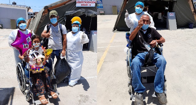 Cuatro pacientes más fueron dados de alta del Hospital La Caleta de Chimbote