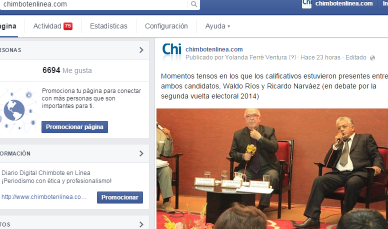 Chimbote en Línea cumplió un destacado rol de difusión en Debate Electoral
