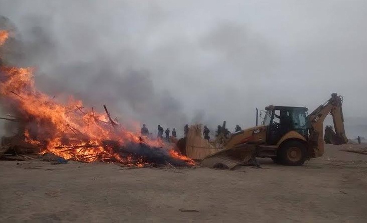 Policía desalojó a más de mil personas que invadieron tierras de Chinecas