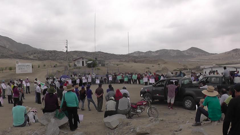 Chimbote: agricultores impiden a representantes de Chinecas ingreso a canal principal