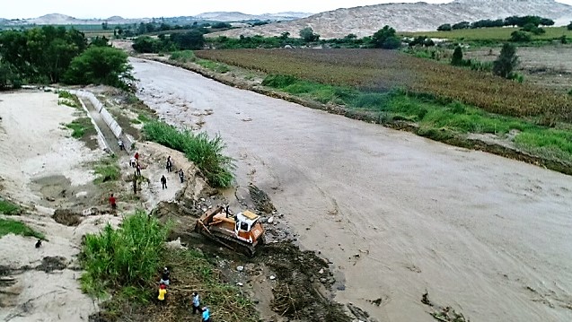 Constantes huaicos impiden realizar trabajos de rehabilitación integral de canales de Chinecas