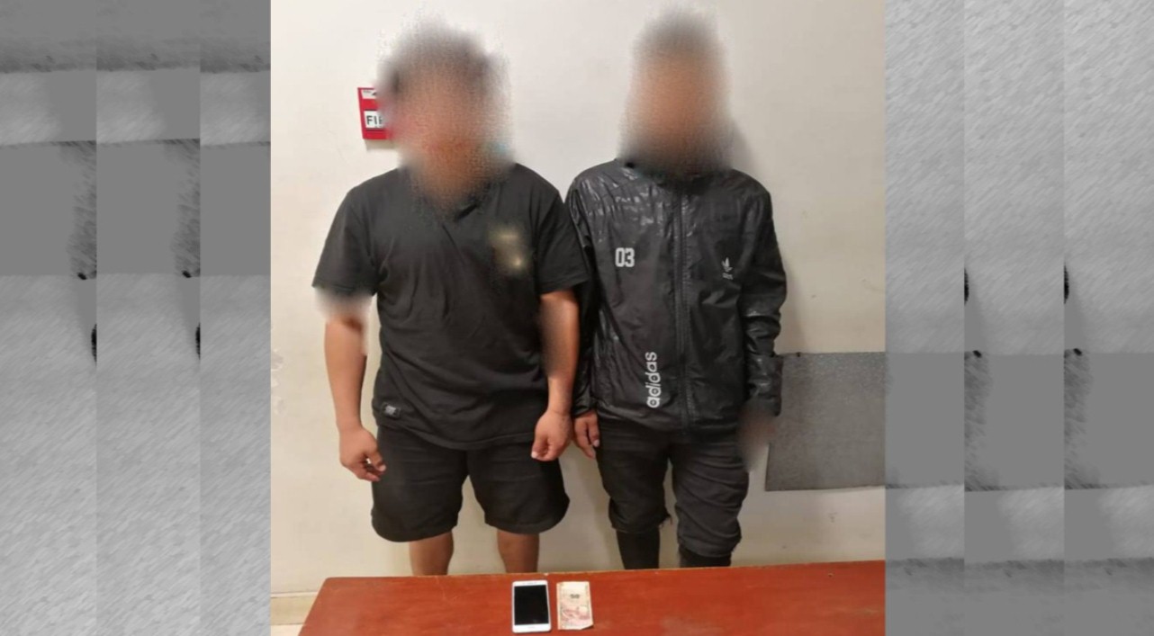 Detienen a dos menores por robar celular a transeúnte en el centro de Chimbote