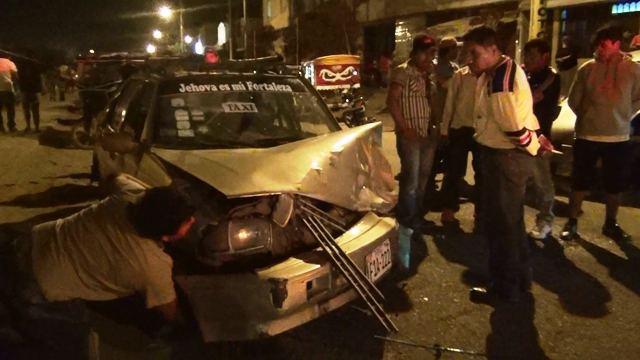 Una persona queda herida tras violento choque en Nuevo Chimbote