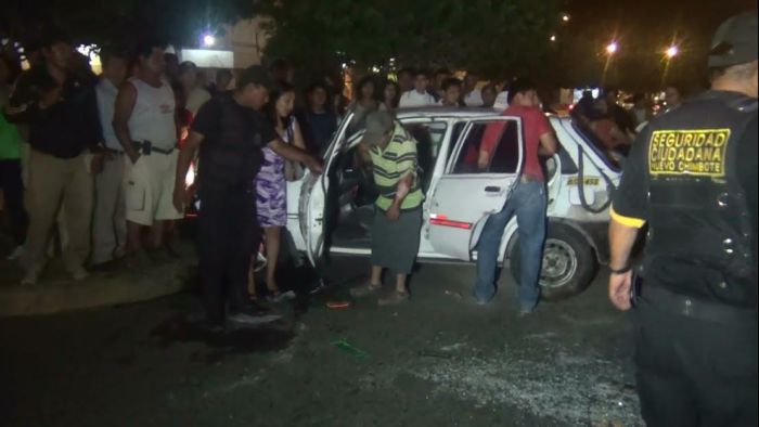 Nuevo Chimbote: dos heridos en choque de automóviles