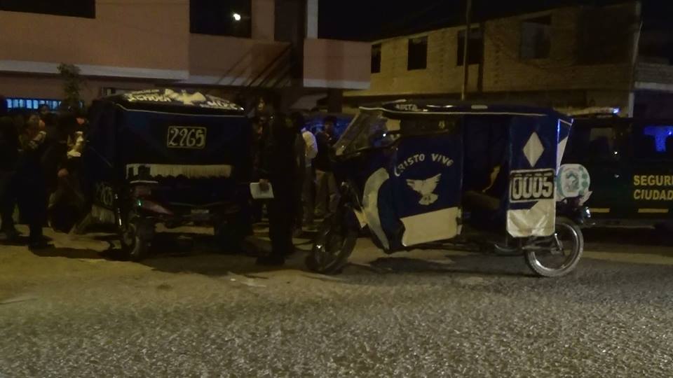 Nuevo Chimbote: tres personas resultaron heridas tras choque de mototaxis